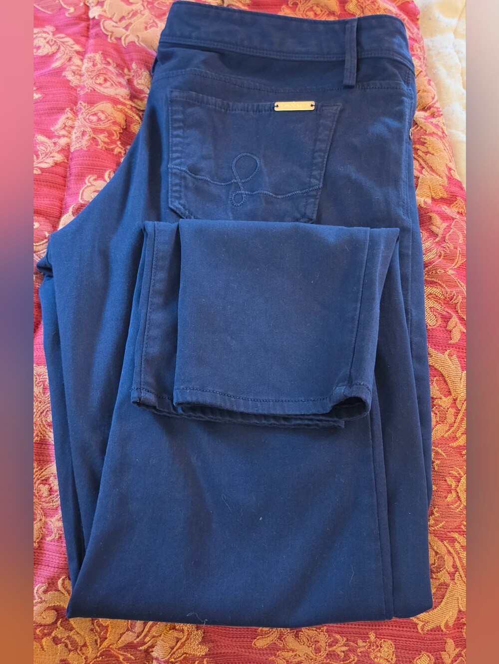 Lilly Pulitzer Navy Blue Straight Jeans - Picture 2 of 14